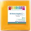 Alpen All Birthday 50pk Dinner Napkins - Yellow