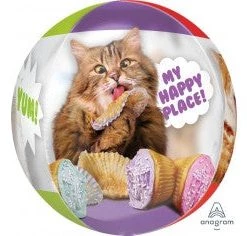 Everything Party Balloons 16" Anagram Avanti Cat Orbz Balloon