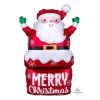 Balloons Anagram Foil SuperShape Santa In Chimney (50cm X 76cm)