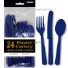 Everything Party All Birthday 24pk Plastic Cutlery - Navy