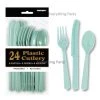 Everything Party All Birthday 24pk Plastic Cutlery - Mint