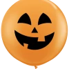 Balloons 3ft Qualatex Printed Latex Balloon - Pumpkin Face