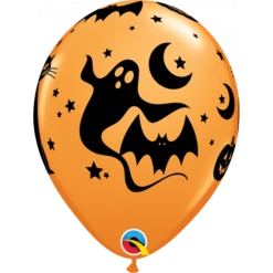 11" Qualatex Printed Fun & Spooky Icons Latex Balloon Balloons