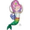 Everything Party 83cm Anagram Holographic Iridescent Mermaid SuperShape Foil Balloon Balloons