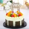 Everything Party All Birthday Metal Cake Topper With Crystal - Happy Birthday