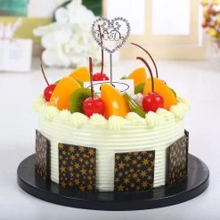 Everything Party Metal Cake Topper With Crystal - We Do By Event