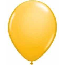 11" Qualatex Plain Latex Balloon - Round Fashion Goldenrod Balloons