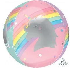 Everything Party 16" Anagram Magical Unicorn Orbz Balloon Balloons