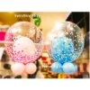 Everything Party Twin's Birthday Double Bubbles Helium Balloon Bouquet