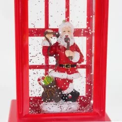 Pacific Wholesale By Event Christmas Telephone Booth Water Lantern With LED Light And Swirling Confetti