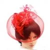 Everything Party Deluxe Fascinator With Flower - Red By Event