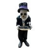 Everything Party By Event 100cm Scary Skeleton Butler With Candy Tray Motion Activated Animated Halloween Prop