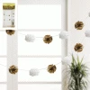 Everything Party 8pc Metallic Gold & White Puff Garland