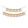 Everything Party All Birthday Happy Birthday Banner With Glitter Stripe - Pink & Gold