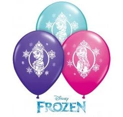 Everything Party 11" Qualatex Licensed Frozen Assorted Colour Latex Balloon