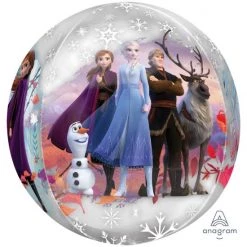 Everything Party 16" Licensed Orbz Disney Frozen 2 Anna & Elisa Round Balloon Balloons