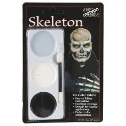 Mehron Tri-Colour Make-up Palette - Skeleton By Event