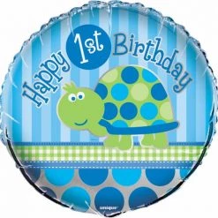 Everything Party 18" 1st Birthday Turtle Foil Balloon Balloons