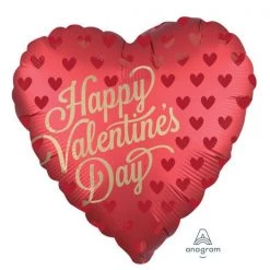 Qualatex 18" Anagram Foil Heart Shape Happy Valentine's Day Balloon Balloons