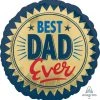 18" Anagram Foil Best Dad Ever Gold Balloon