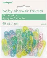 Meteorparty By Theme 40pc Plastic Safety Pin - Multi
