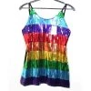 Everything Party Costume Rainbow Sequin Singlet