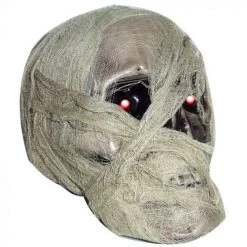 Everything Party Mummified Light Up Skull Head Prop