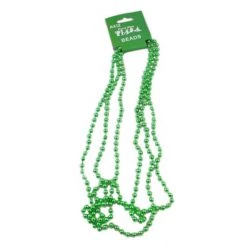 Everything Party By Event 3pk Metallic Green Beads Necklace - 84cm