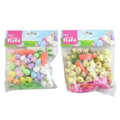 Trademart Assorted 36pk Easter Mini Foam Eggs, Carrots And Grass By Event