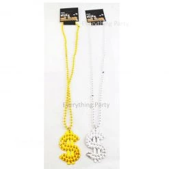 Everything Party Dollar Sign Plastic Necklace