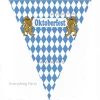 Everything Party By Event 10pk Oktoberfest Design Plastic Bunting Flag