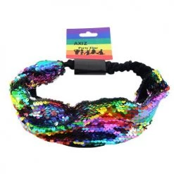 Everything Party Rainbow Reversible Sequin Headband