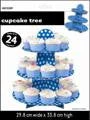 Meteorparty Blue Dot - 3 Tier Cup Cake Stand