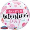 Everything Party Balloons 22" Qualatex Happy Valentine's Day Bubbles Balloon