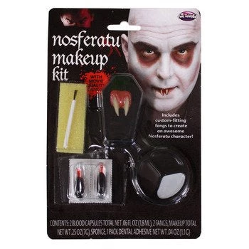 Everything Party By Event Nosferatu Style Vampire Fangs / Makeup Kit