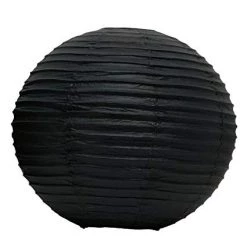 Everything Party 30cm Plain Paper Lantern - Black