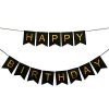 Everything Party Happy Birthday Banner - Black All Birthday