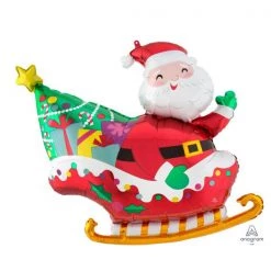 Anagram Foil Supershape Santa's Sleigh Foil Balloon(76cm X 71cm)