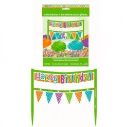 Everything Party Happy Birthday Cake Banner