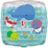Everything Party Balloons 18" 1st Birthday Under The Sea Foil Balloon
