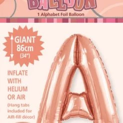 Unique 34" Meteor Jumbo Foil Balloon - Letter A (3 Colours) Balloons