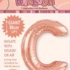 Unique 34" Meteor Jumbo Foil Balloon - Letter C (3 Colours)