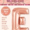 Unique Balloons 34" Meteor Jumbo Foil Balloon - Letter E (3 Colours)