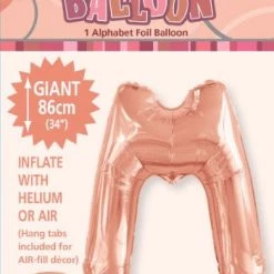 Unique 34" Meteor Jumbo Foil Balloon - Letter M (3 Colours)