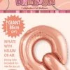 Unique Balloons 34" Meteor Jumbo Foil Balloon - Letter Q (3 Colours)