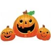 Qualatex Balloons 88cm Anagram Smiley Pumpkin Trio Shape Foil Balloon