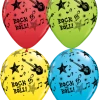 Everything Party Balloons 11" Qualatex Rock And Roll Assorted Colour Latex Balloon