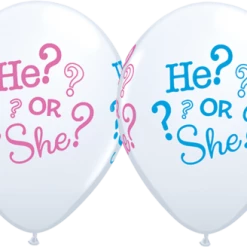 Everything Party Balloons 11" Qualatex He Or She Latex Balloon