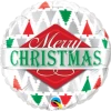 Balloons 18" Qualatex Merry Christmas Tree Foil Balloon