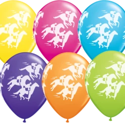 Everything Party 11" Qualatex Racehorse Assorted Colour Latex Balloon Balloons